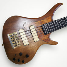 Bossa OB5 Walnut, early 2nd gen circa 1995. High end boutique Bass guitar Made in Japan.