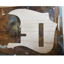 Custom wood pick guard for Jazz bass