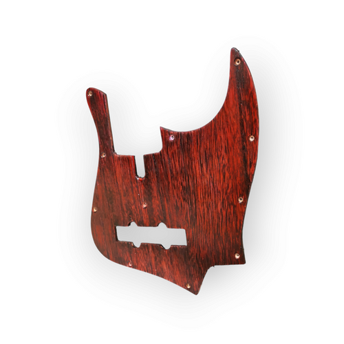 Custom wood pick guard for Jazz bass