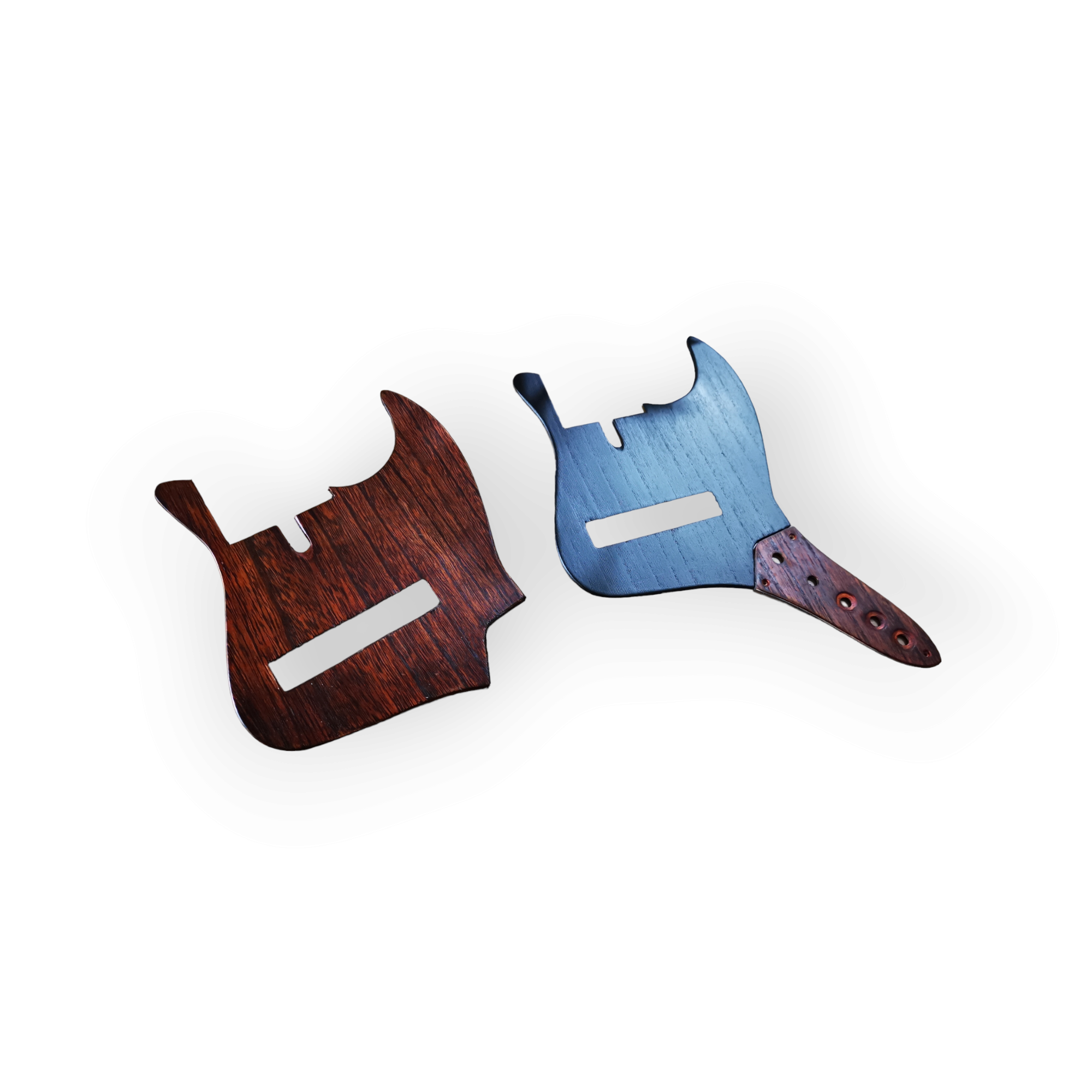 Custom wood pick guard for Jazz bass BassJapanDirect