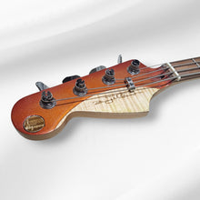 DMS Custom (Funky Junk) #4 Lava Orange Burst Reverse-Head PJ Special.