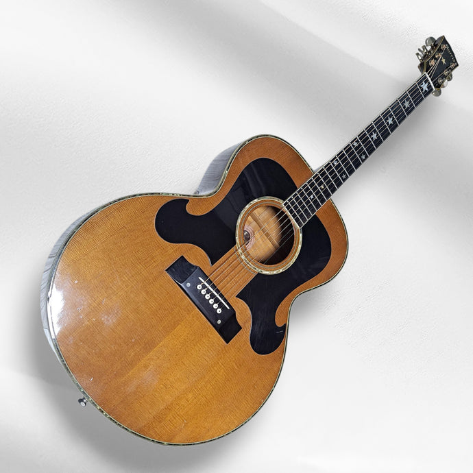 Morris WJ100SK mid to late 70s high grade handmade jumbo acoustic guitar