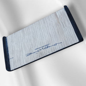 Custom bridged thumb-ramp. Exotic wood